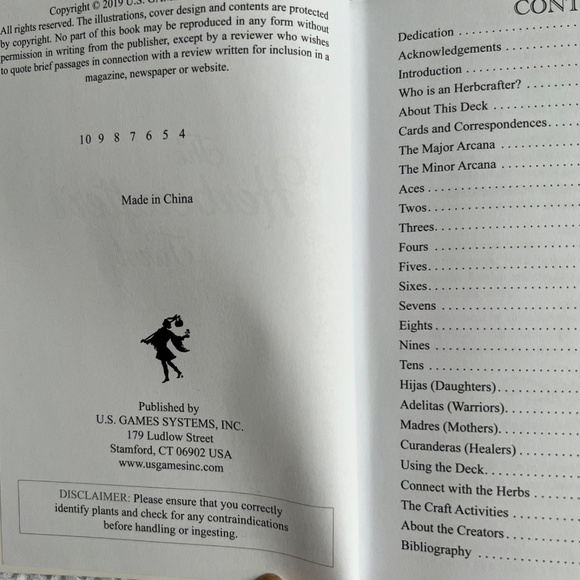 The Herbcrafter's Tarot 2019 Latisha Guthrie US Games 78 Card Deck & Book Set - Picture 4 of 11